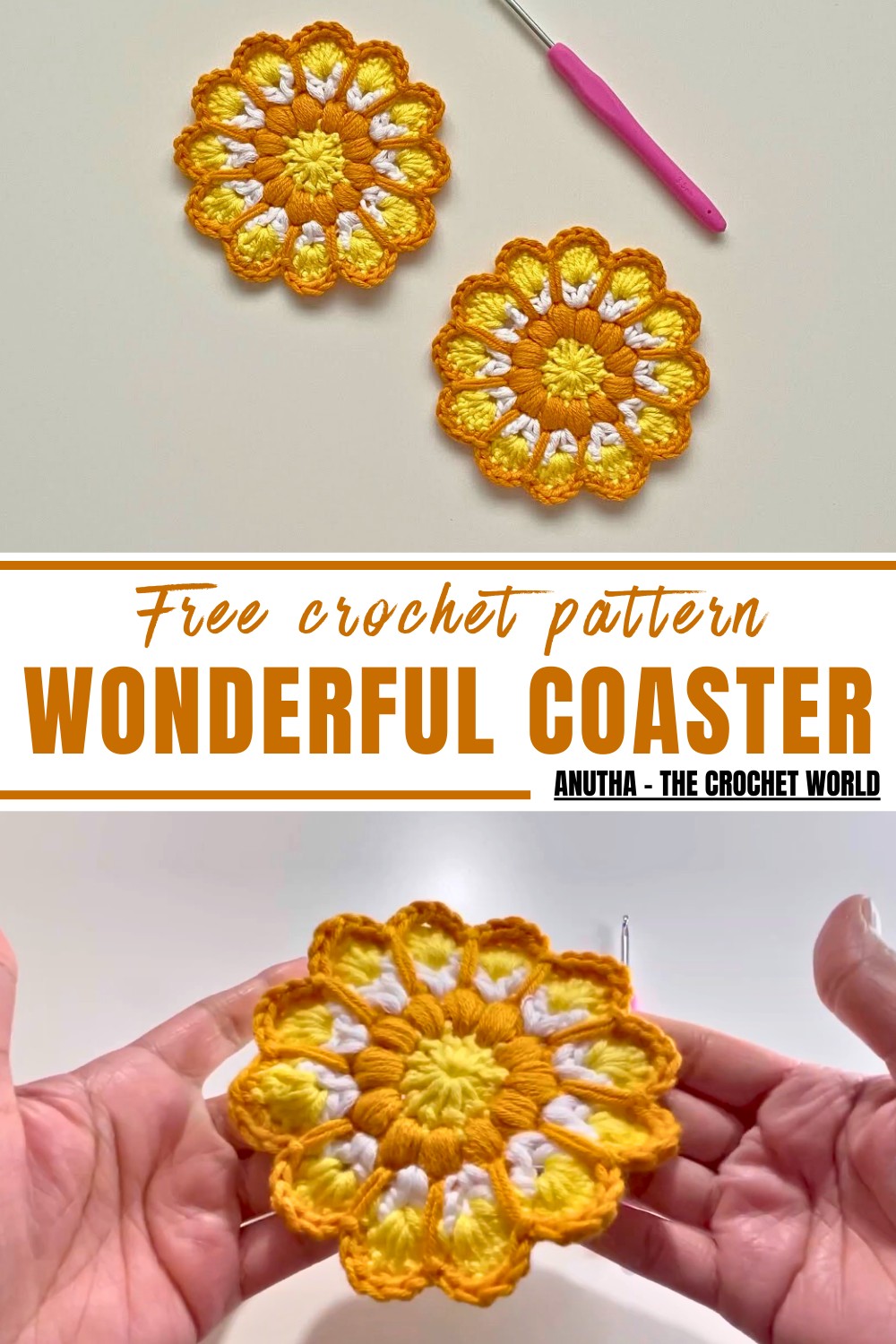 Wonderful Crochet Coaster Pattern