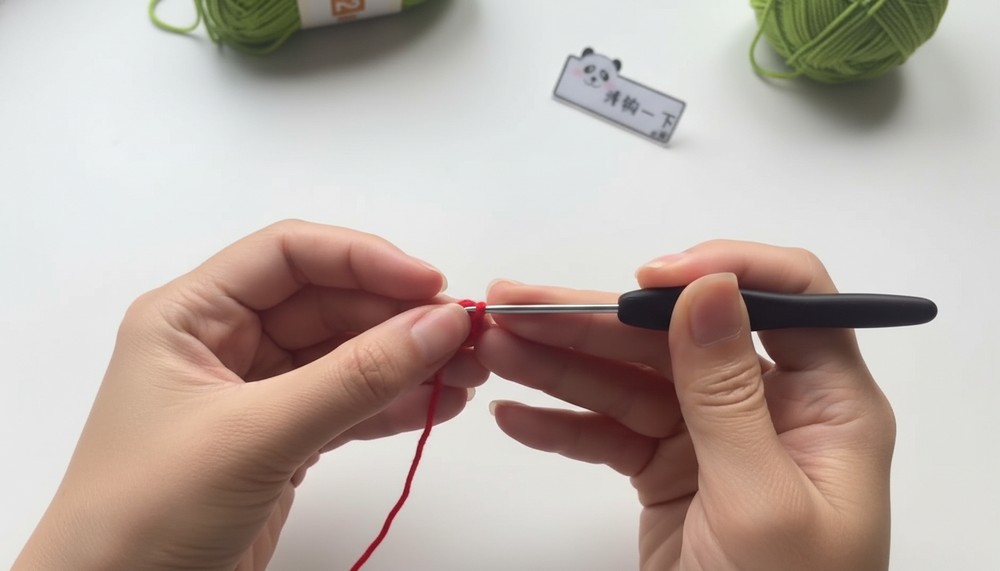 Crochet Apple Earphone Bag Pattern 1