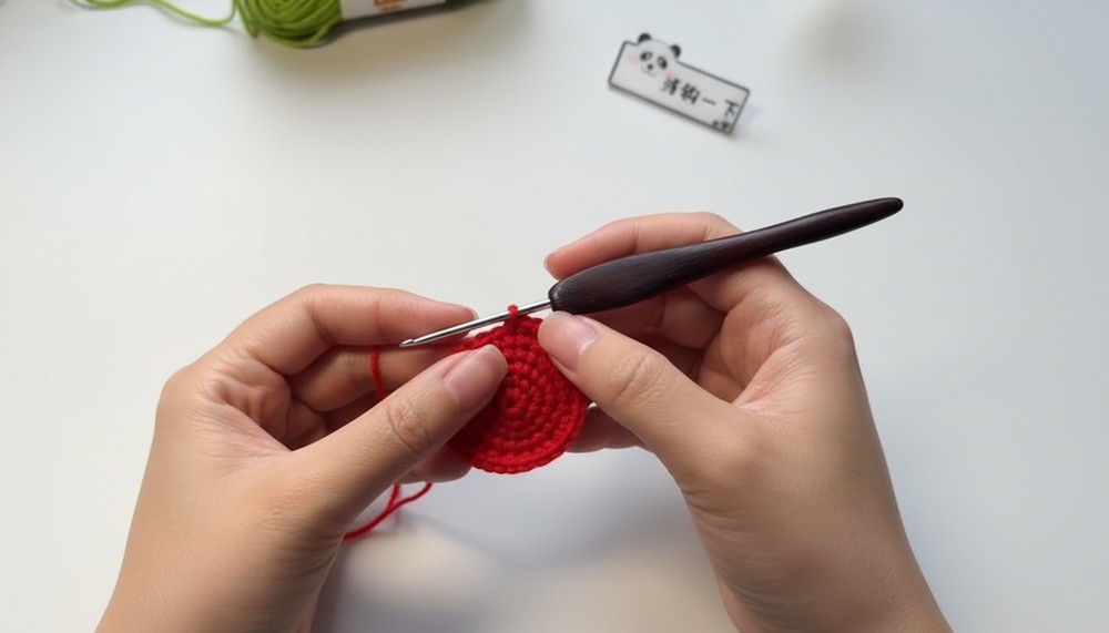 Crochet Apple Earphone Bag Pattern 3