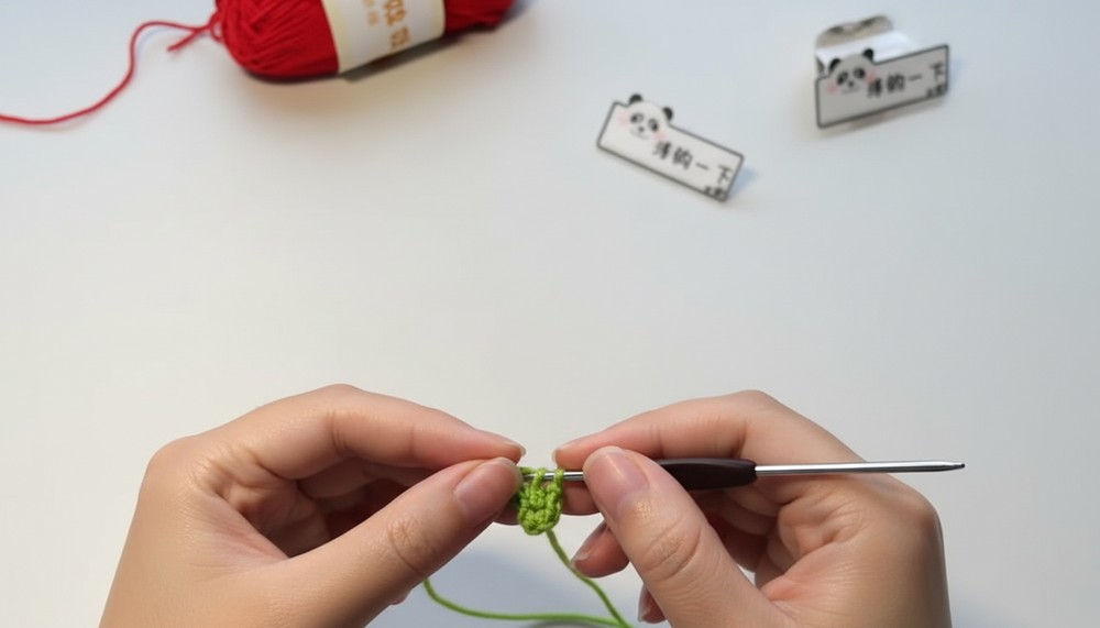 Crochet Apple Earphone Bag Pattern 5