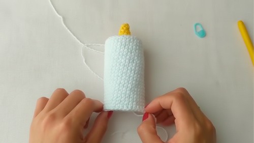 Crochet Christmas Candle Pattern 4