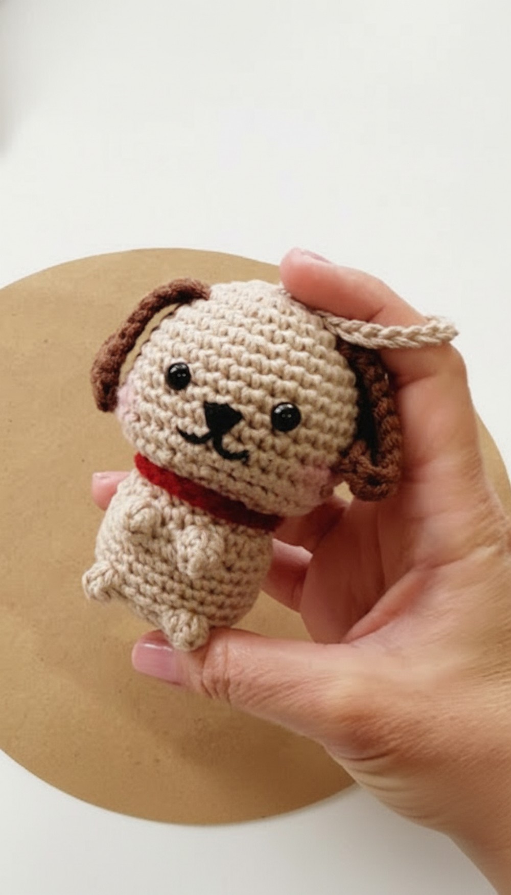 Crochet Dog Amigurumi Keychain Pattern 9