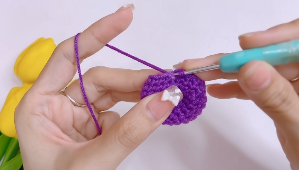 Crochet Eggplant Amigurumi Pattern 4