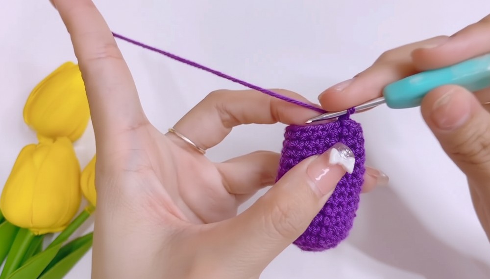 Crochet Eggplant Amigurumi Pattern 5