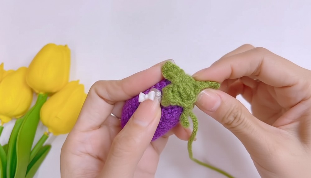 Crochet Eggplant Amigurumi Pattern 8