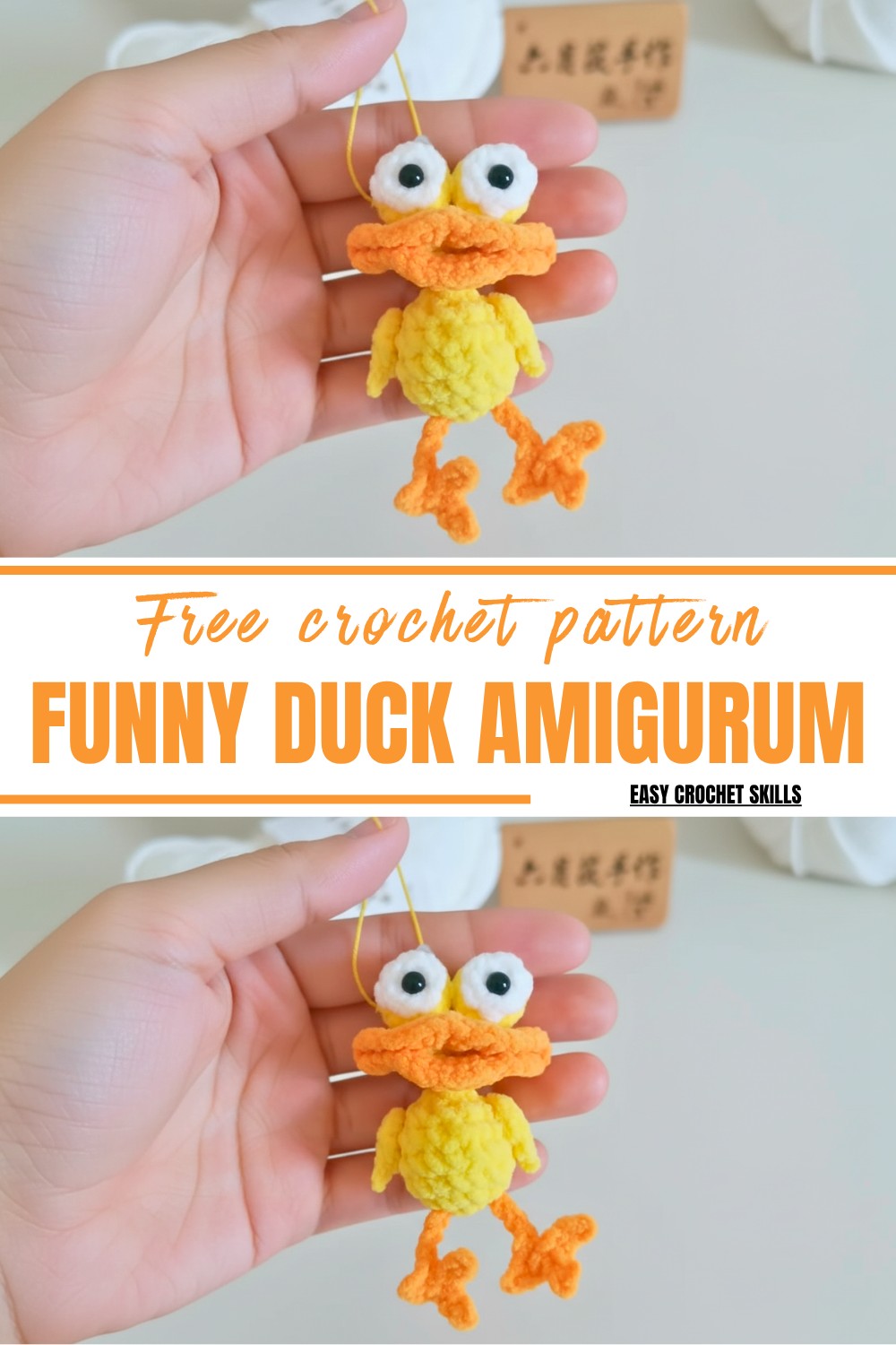 Crochet Funny Duck Amigurumi Pattern