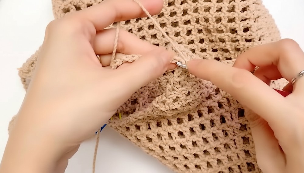 Crochet Net Bag Prada Inspired Pattern 9