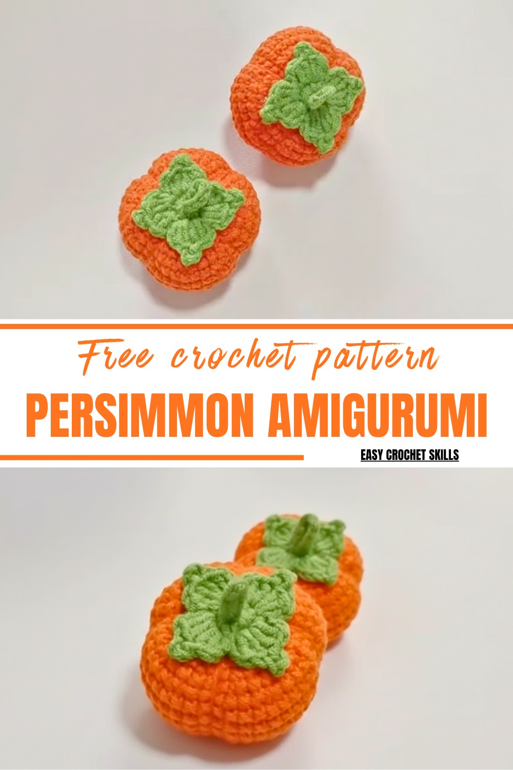Crochet Persimmon Amigurumi Pattern