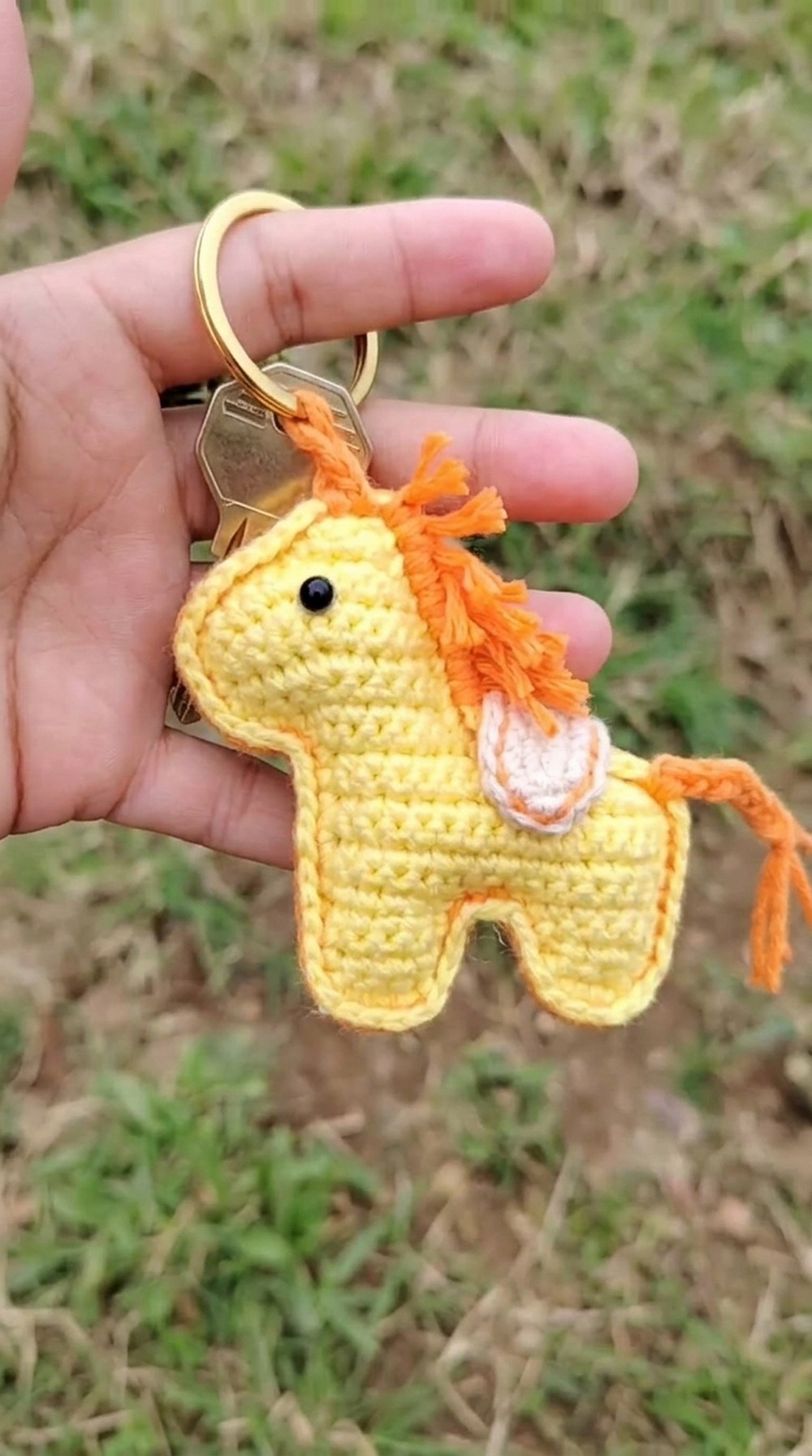 Cute Crochet Horse Keychain Pattern 11