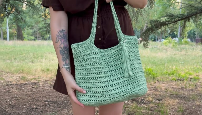 Easy Crochet Shopper Bag Pattern 9