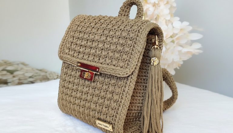 Amazing Crochet Backpack Pattern 9