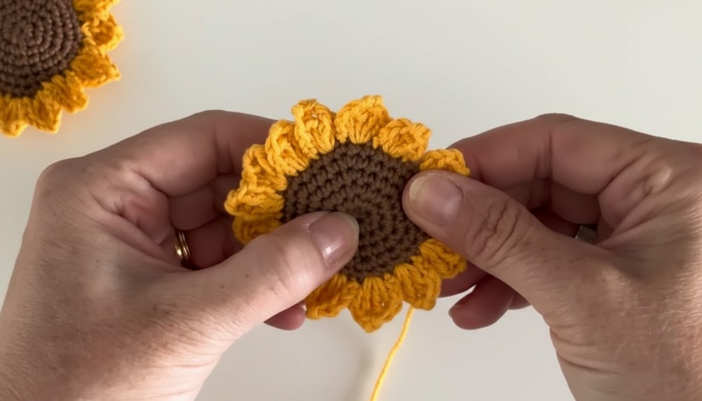 Beautiful Crochet Sunflower Pattern 5