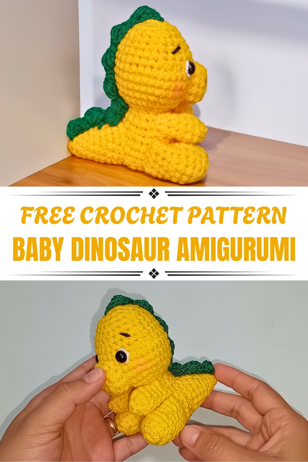 Crochet Baby Dinosaur Amigurumi Pattern