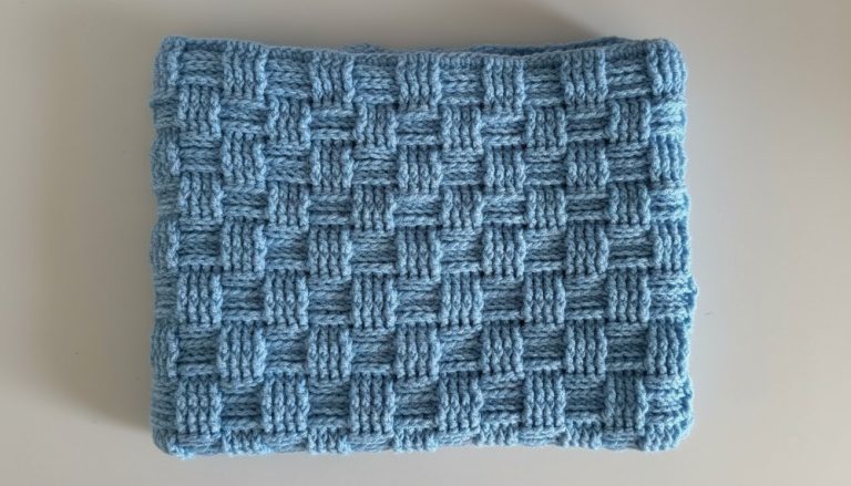 Crochet Basket Weave Baby Blanket Pattern 9