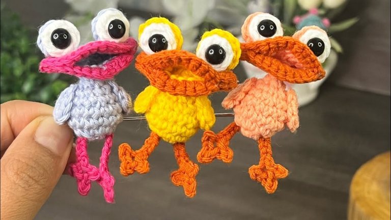 Crochet Duck Keychain Pattern 8