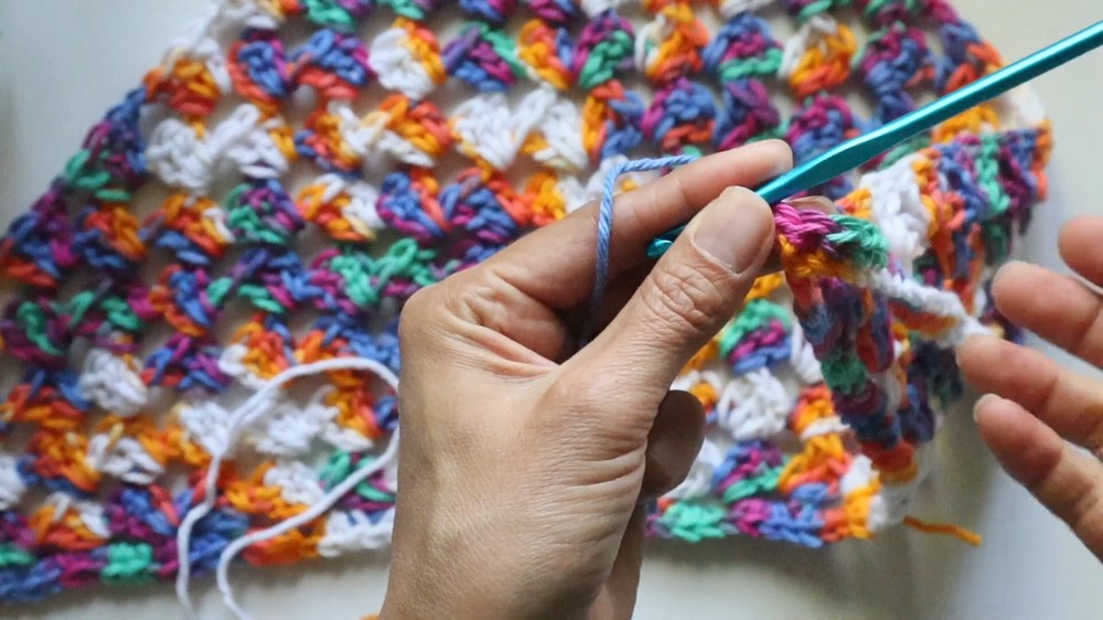 Crochet Granny Square Bandana Pattern 6