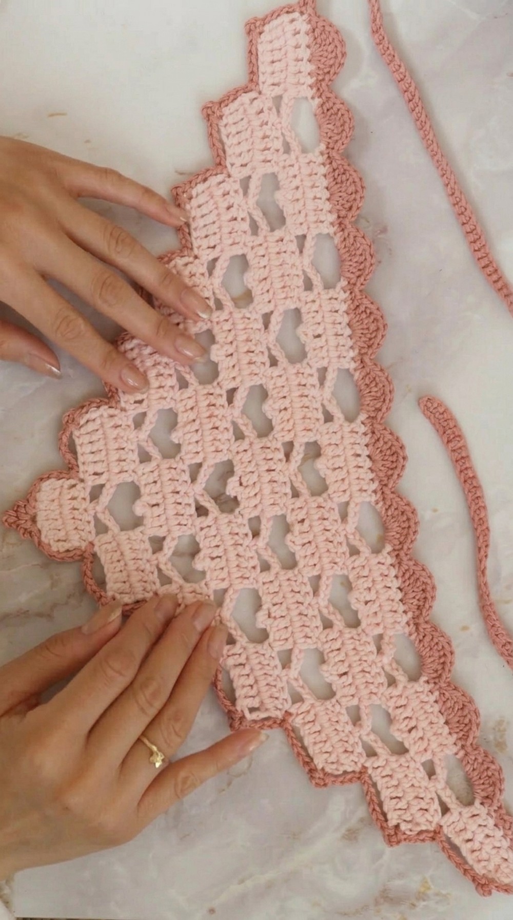 Crochet Heart Bandana Pattern 6