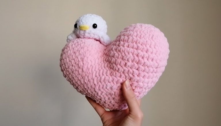 Crochet Heart With A Duck Pattern 8