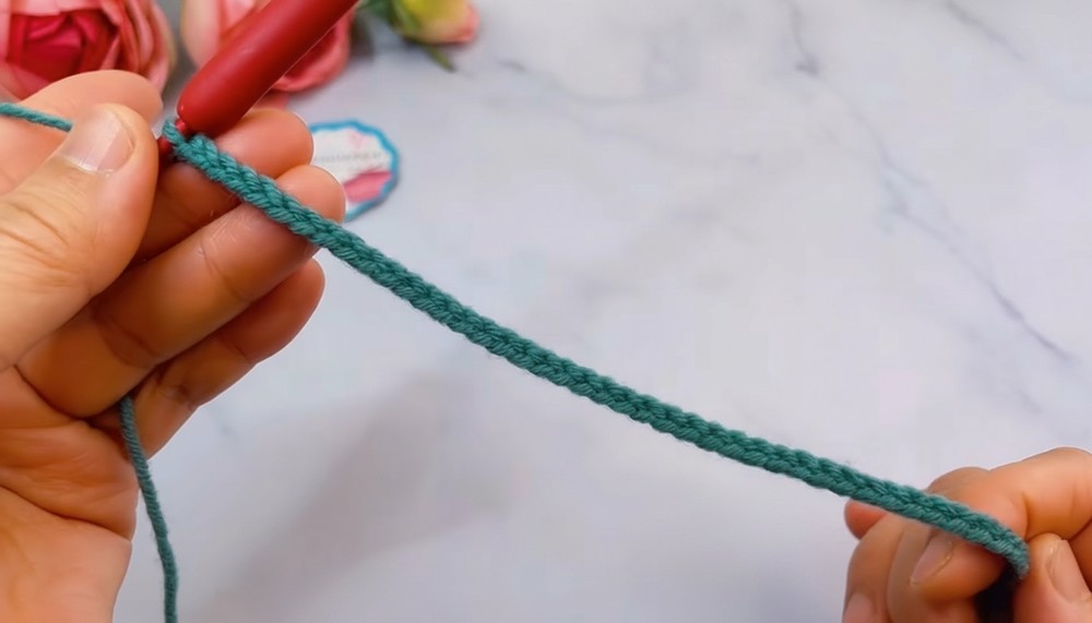 Crochet Leaf Stitch Beanie Pattern 1