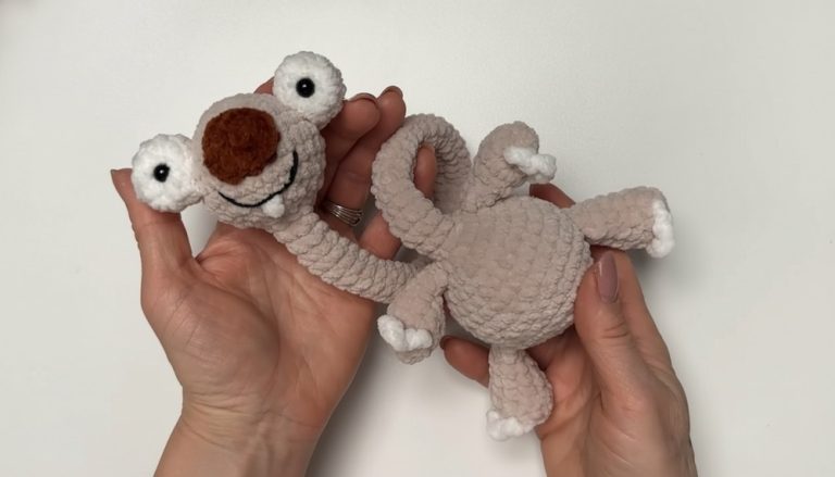 Crochet Long Neck Sid Amigurumi Pattern 9