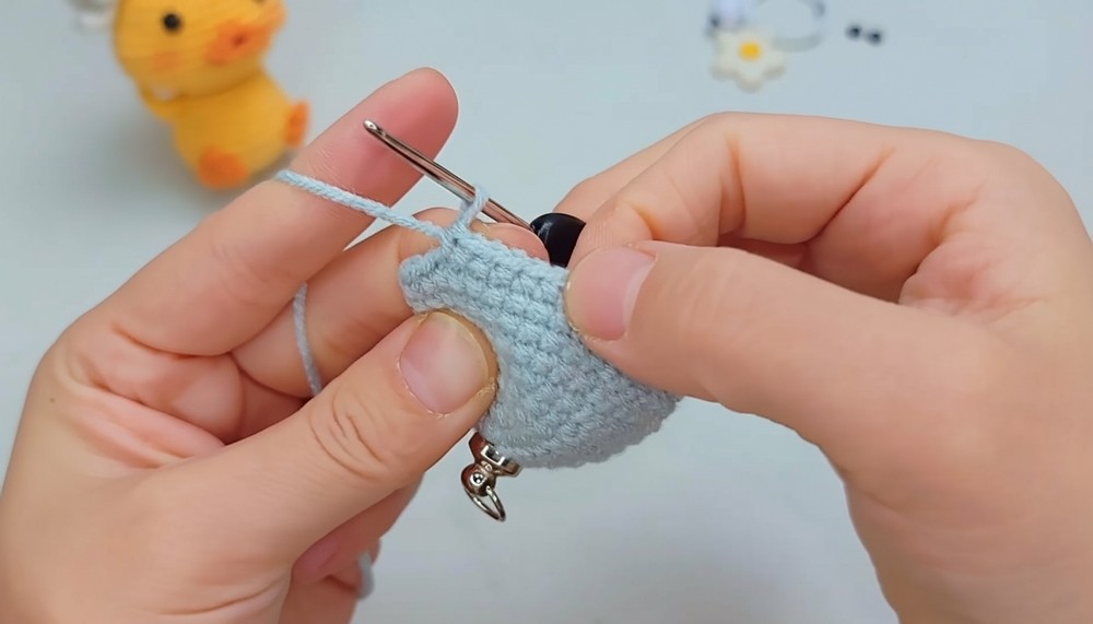 Crochet Mini Duck Keychain Pattern 2