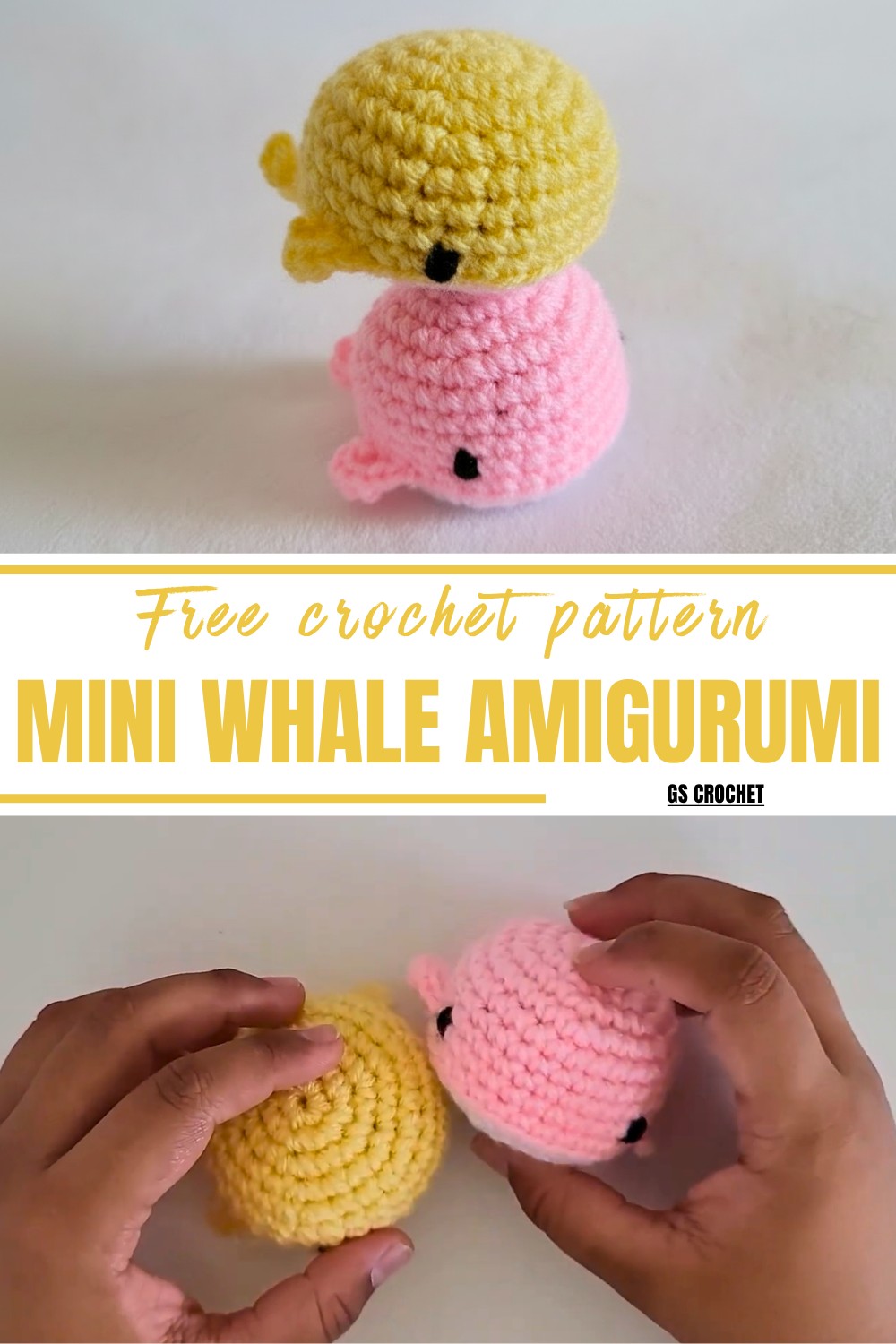 Crochet Mini Whale Amigurumi Pattern