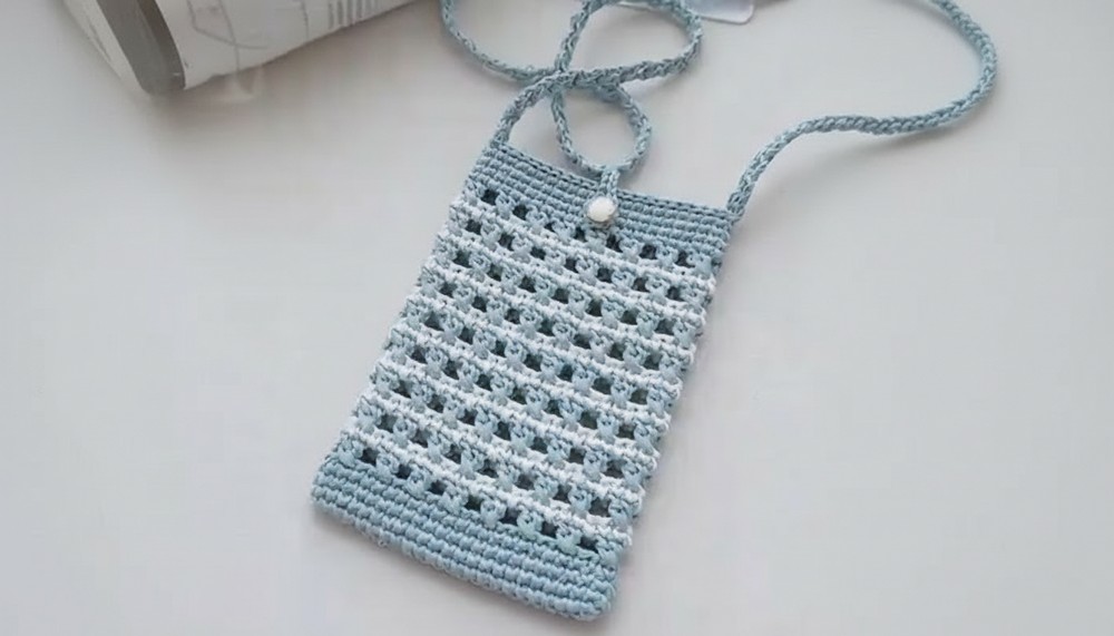 Crochet Nice Phone Bag Pattern 8