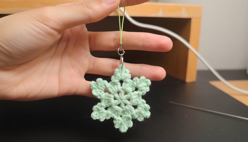 Crochet Piece Of Snowflake Pattern 8
