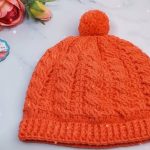 Crochet Pom Pom Beanie Pattern 9