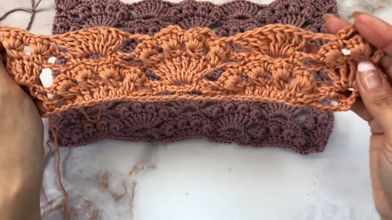 Crochet Royal Stitch Scarf Pattern 6
