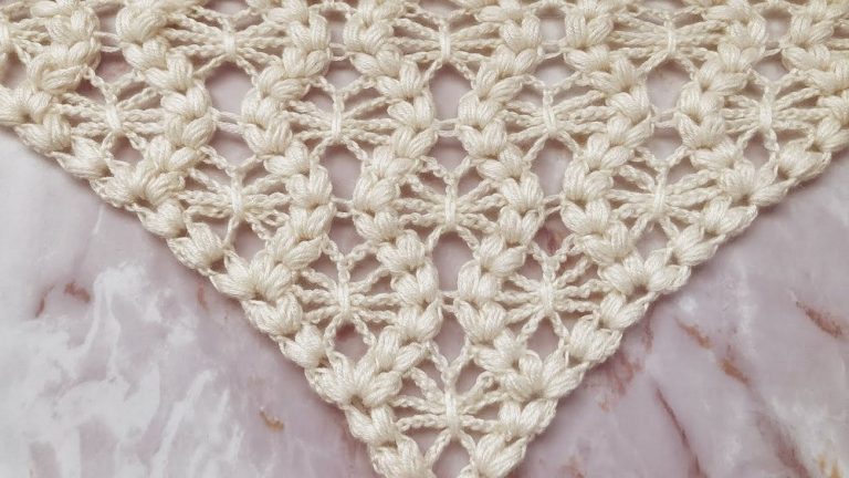 Crochet Spider Stitch Shawl Pattern 8