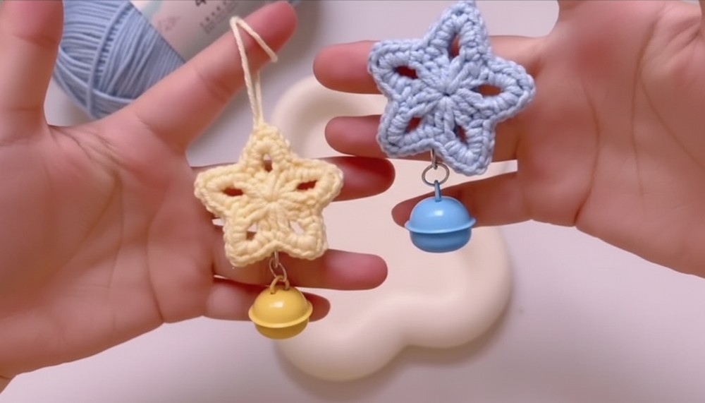 Crochet Star Hanging Pendant Pattern 8