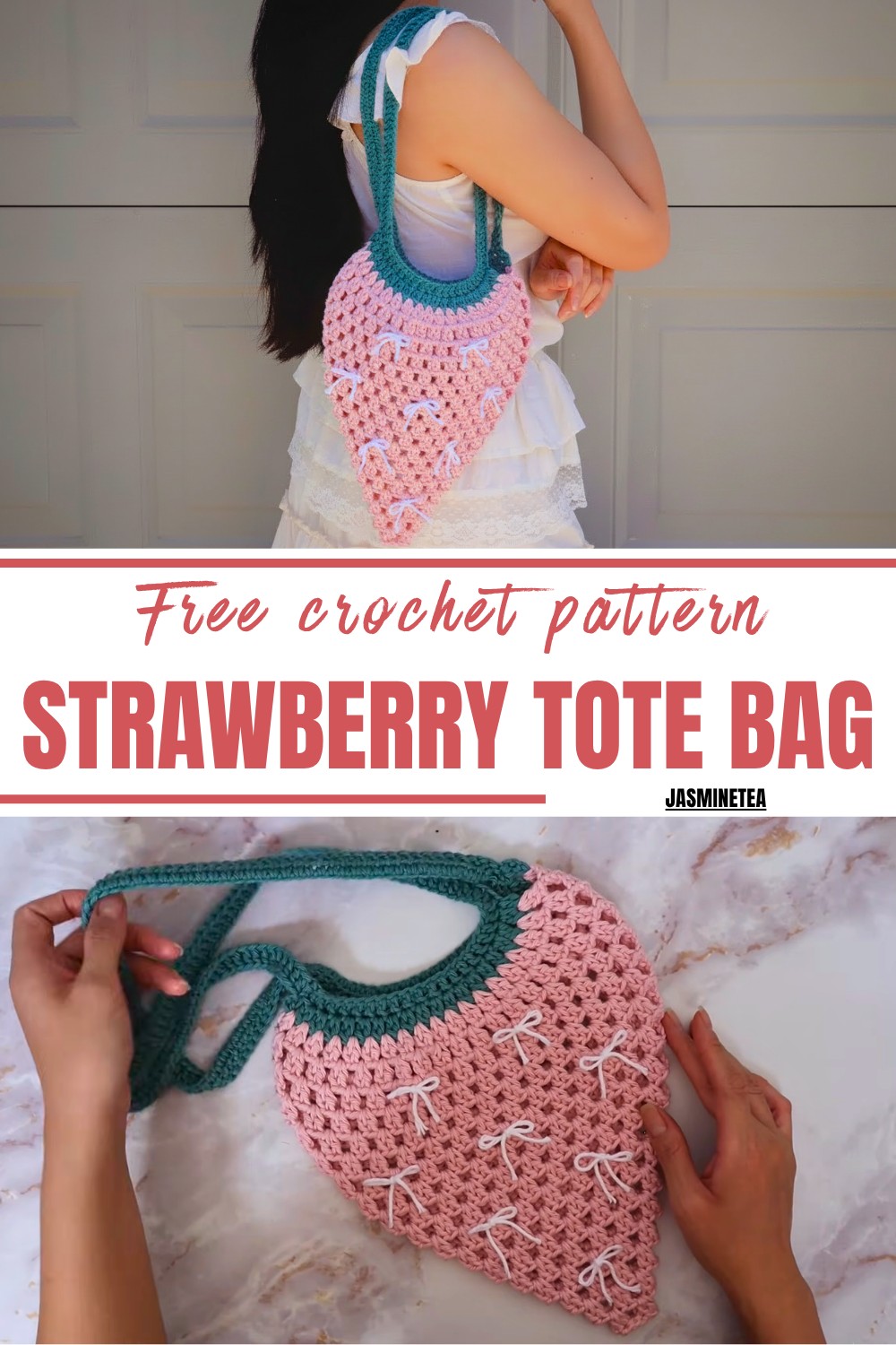 Crochet Strawberry Tote Bag Pattern