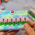 Crochet Tulip Card Holder Pattern 8