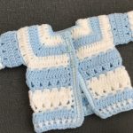 Cute Crochet Baby Cardigan Pattern 9