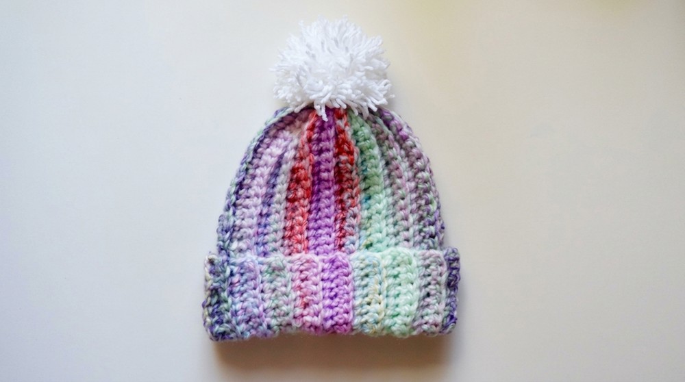 Cute Crochet Kids Beanie Pattern 8