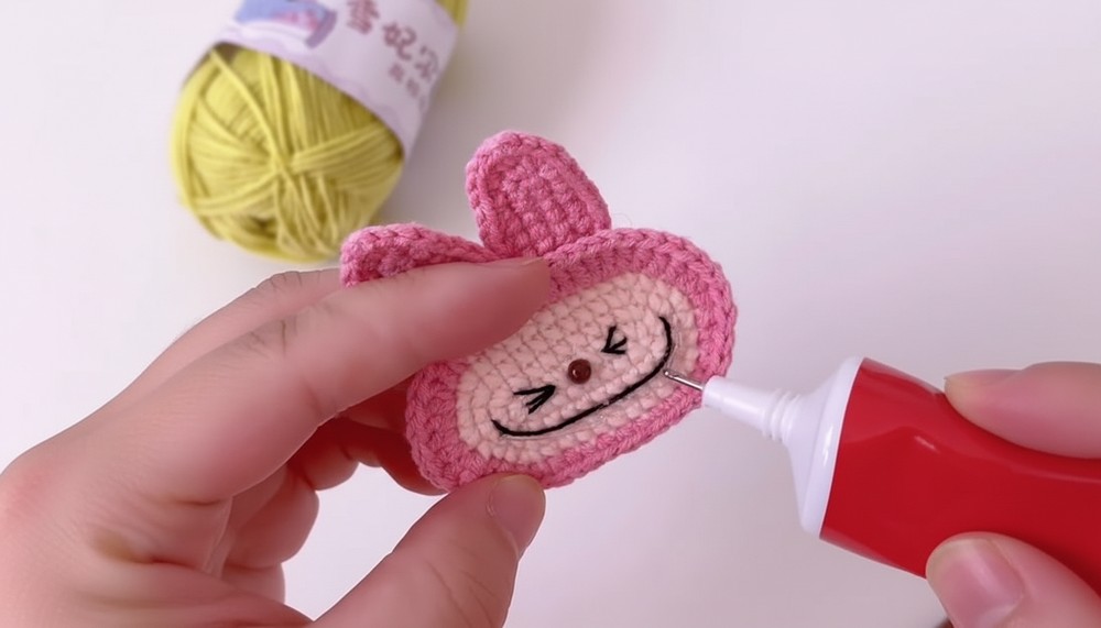 Cute Crochet Labubu Hairpin Pattern 5