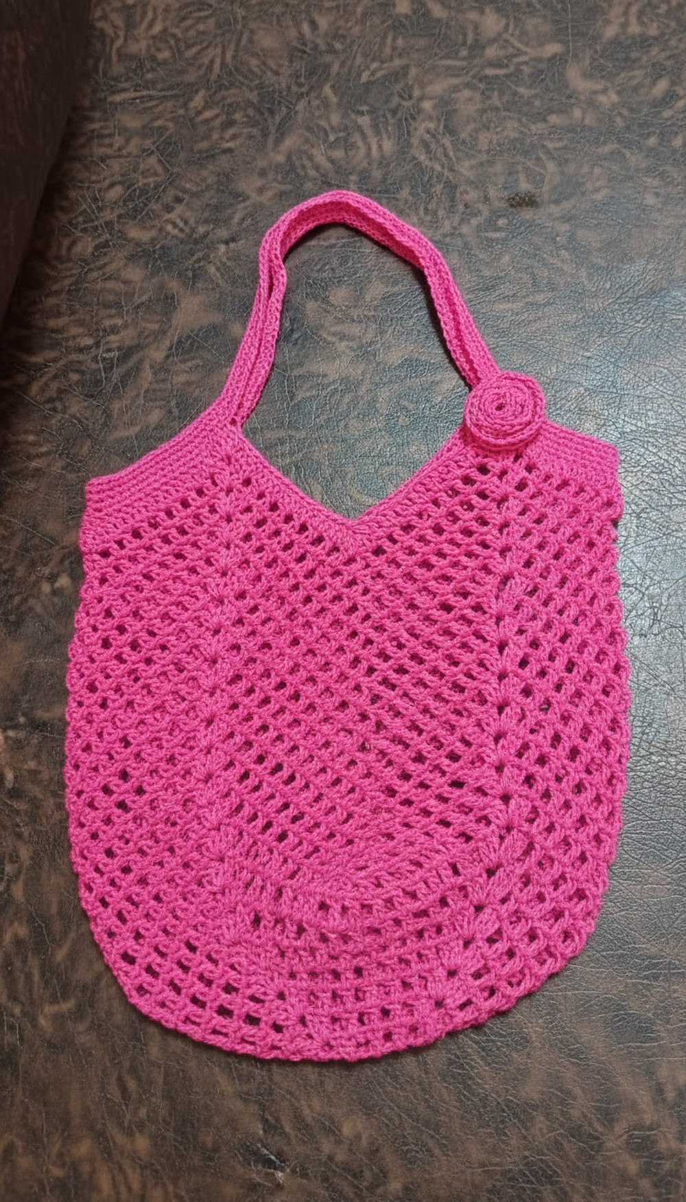 Cute Crochet Shopping Bag Pattern 8