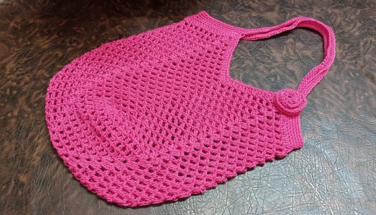Cute Crochet Shopping Bag Pattern 9