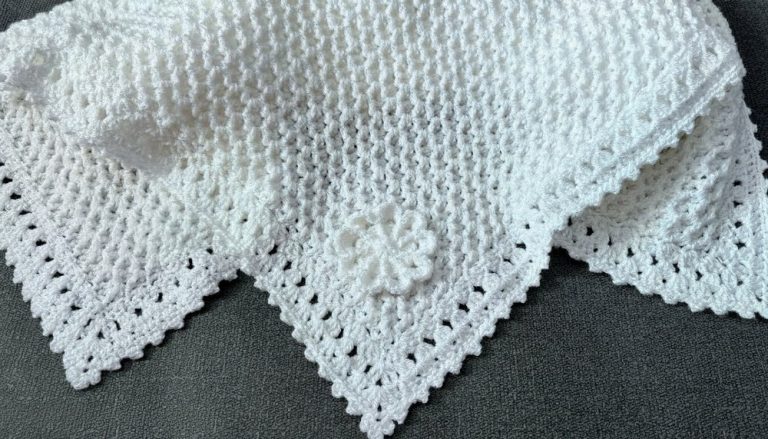Easy Crochet Baby Blanket Pattern 8