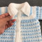 Easy Crochet Baby Cardigan Pattern 9