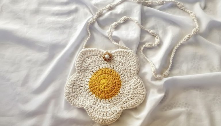 Easy Crochet Flower Bag Pattern 8