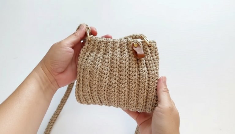 Easy Crochet Macrame Bag Pattern 9