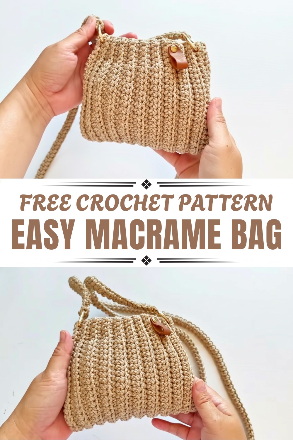 Easy Crochet Macrame Bag Pattern