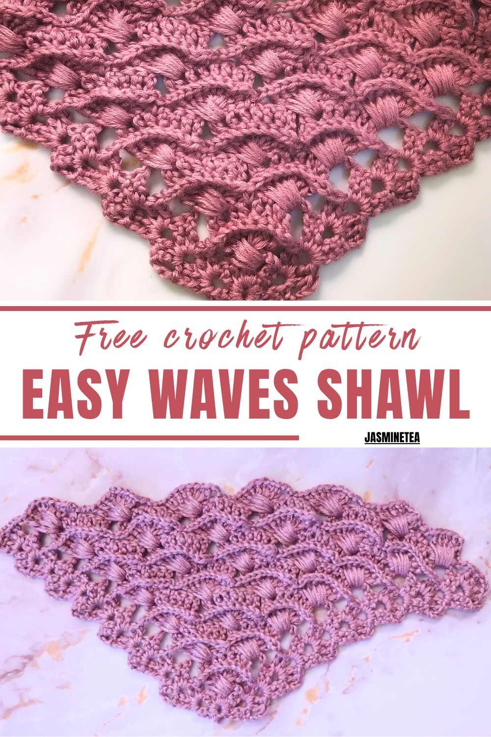 How to Free Crochet Waves Shawl Pattern for Effortless Elegance - The ...