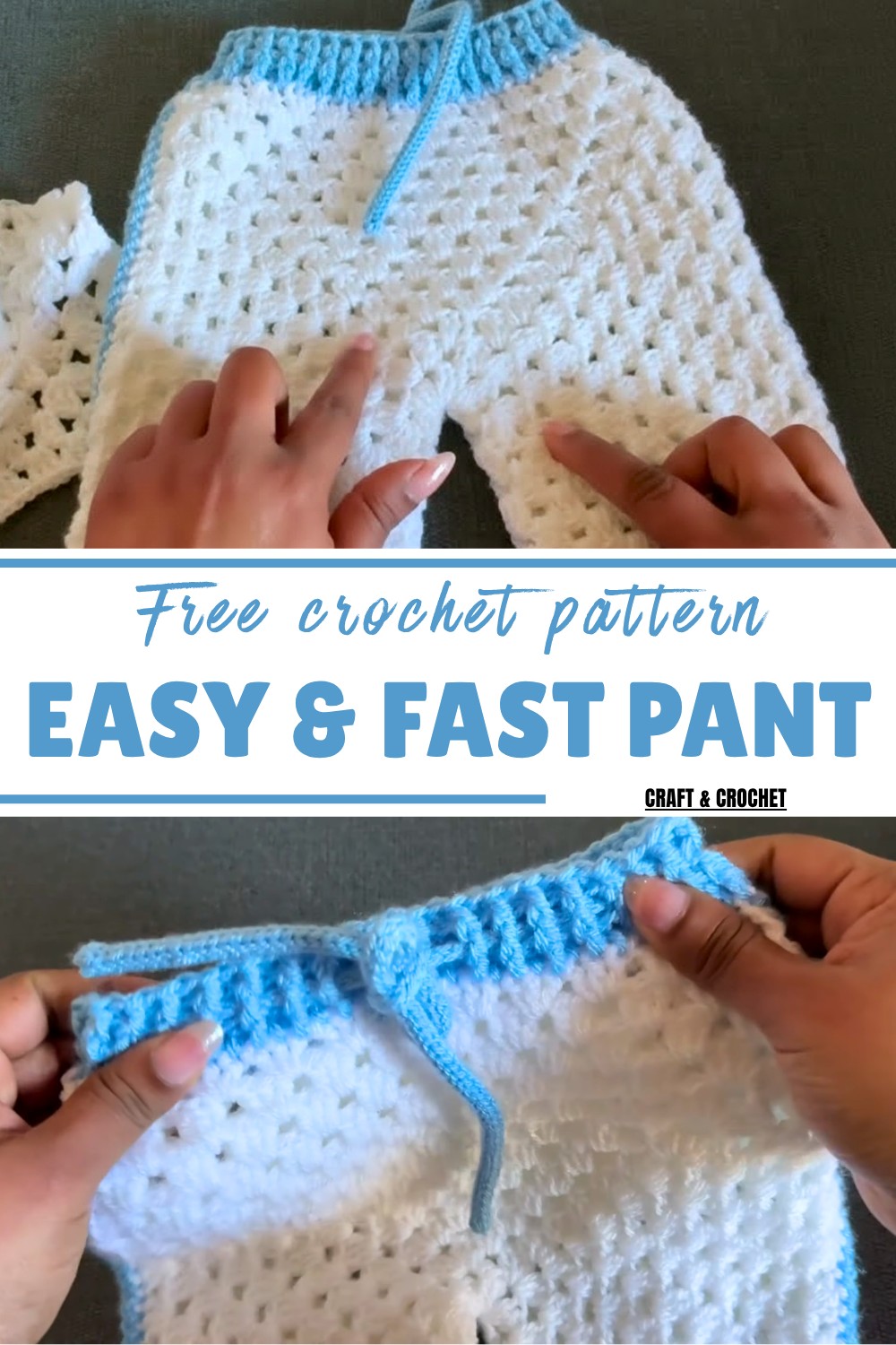 Easy & Fast Crochet Pant Pattern