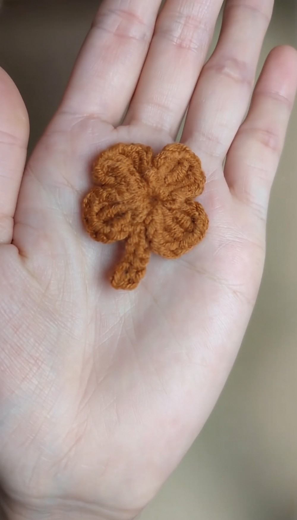 Mini Crochet Lucky Four-Leaf Clover Pattern 6