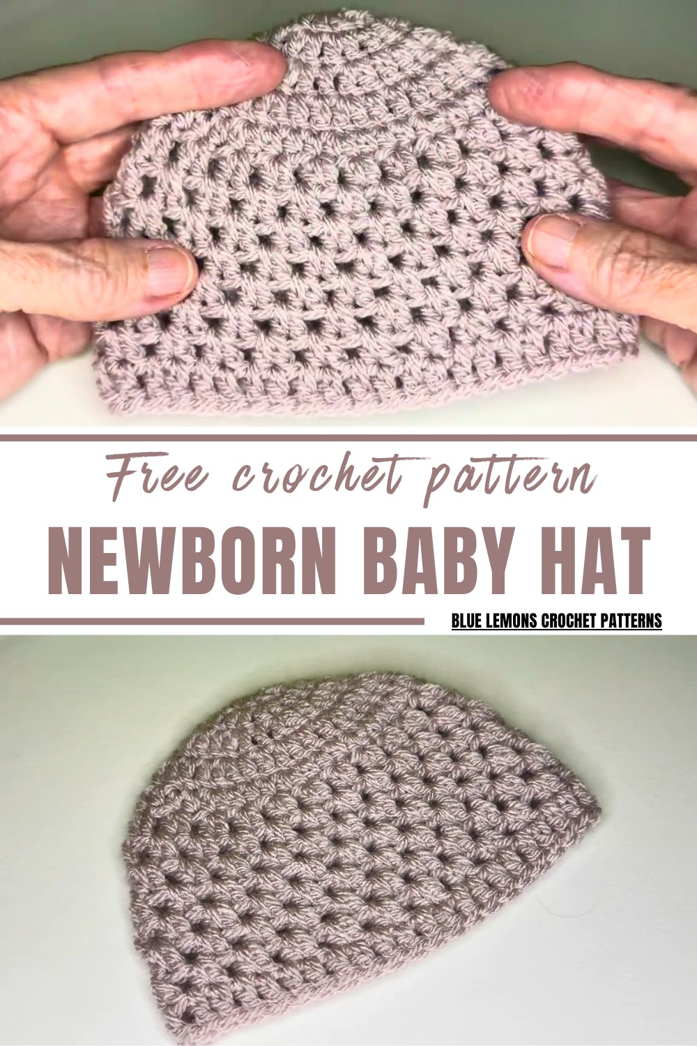 Newborn Crochet Baby Hat Pattern