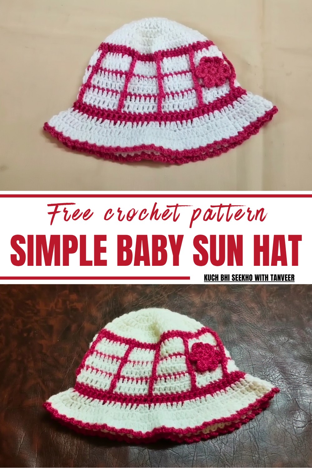 Simple Crochet Baby Sun Hat Pattern