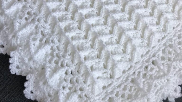 Soft Crochet Baby Blanket Pattern 9
